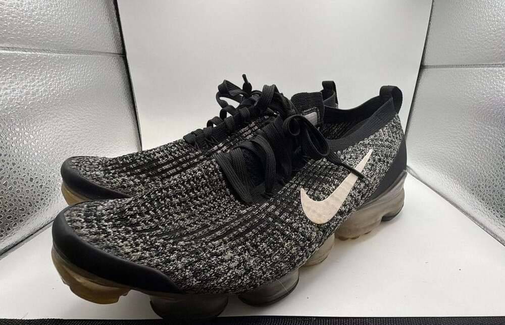 Nike Air VaporMax Flyknit 3 Oreo Black White Grey Men's Size 11 AJ6900-002